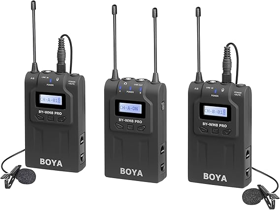 BOYa BY-WM8 Pro-K1 Wireless microphone system BOYa BY-WM8 Pro-K1 Wireless microphone system